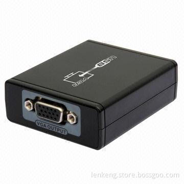 USB to VGA Converter, Supports Microsoft's Windows XP/Vista/7/Apple's Mac OS X, Up to 1,920 x 1,080P